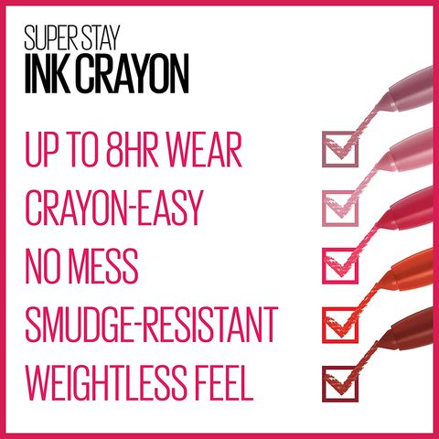 Maybelline New York Superstay Ink Crayon Lipstick No.20 Enjoy The View 3.9g (ZM Opened & Checked)