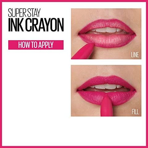 Maybelline New York Superstay Ink Crayon Lipstick No.20 Enjoy The View 3.9g (ZM Opened & Checked)