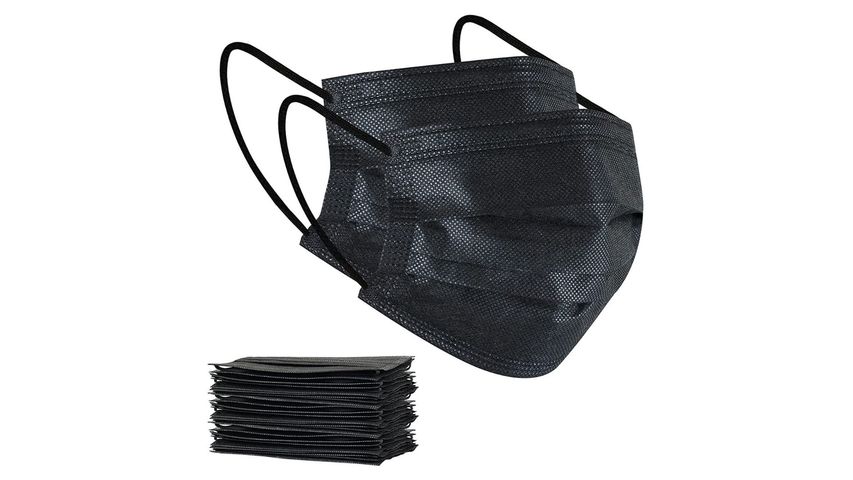 Black Face Mask 50 Pieces