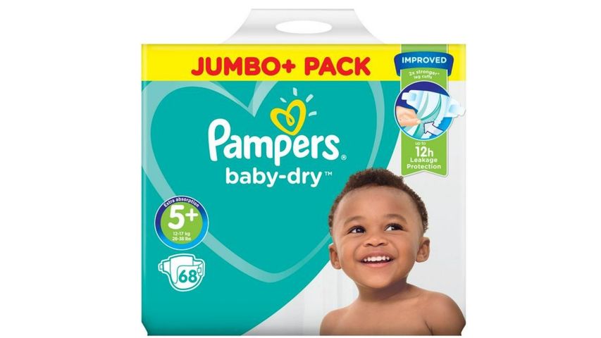 Pampers Baby Dry 4m+ 10-15kg 76 Pieces