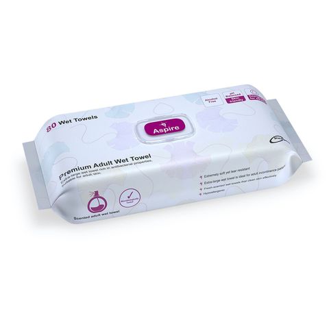 Aspire Adult Wet Towel 80pcs