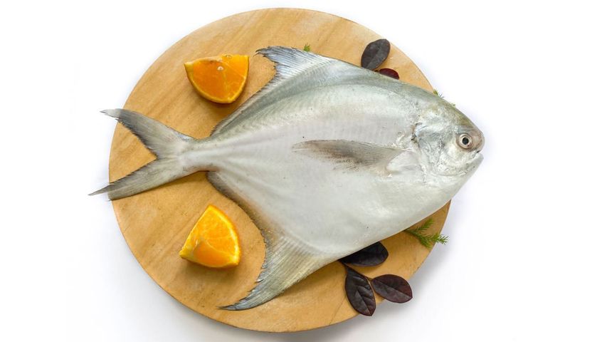 Fresh Sea Fish White Baby Pomfret (8-11 Pieces) 1Kg