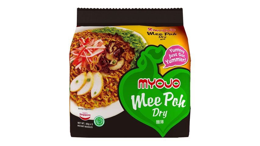 Myojo Dry Instant Noodles Mee Poh Dry (Halal) 5pcs x 80g