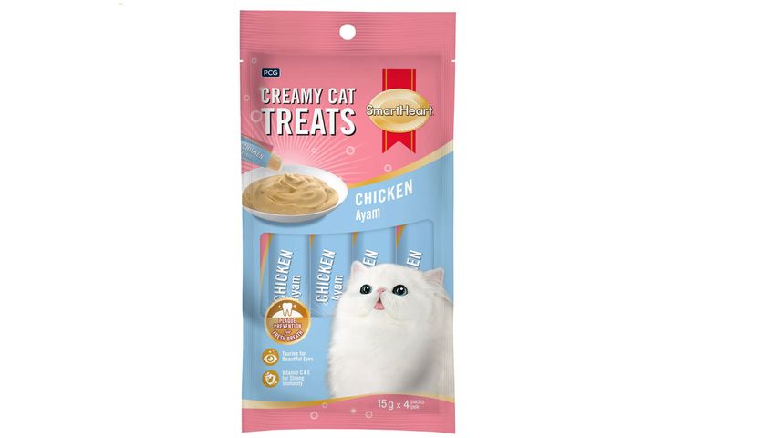 Smart Heart Creamy Cat Treats - Chicken Flavor 4 x 15g