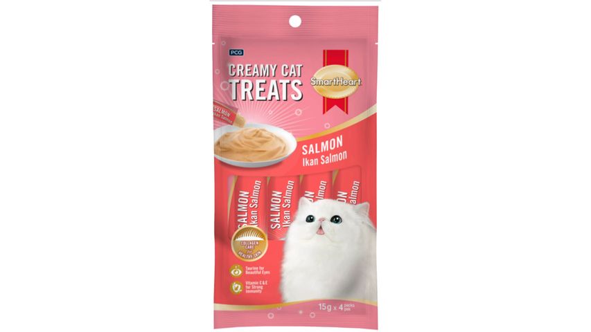 Smart Heart Creamy Cat Treats - Salmon Flavor 4 x 15g