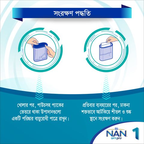 Nestle NAN OPTIPRO 1 Infant Formula Milk Powder (From Birth Onwards) 400g (Tin)
