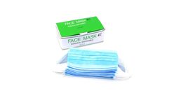 Face Mask Surgical Coll Type Non Woven Mask With Nose Bar 50 Pieces