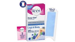 Veet Sensitive Skin Full Body Waxing Strips Kit Hair Removal 20 Pieces