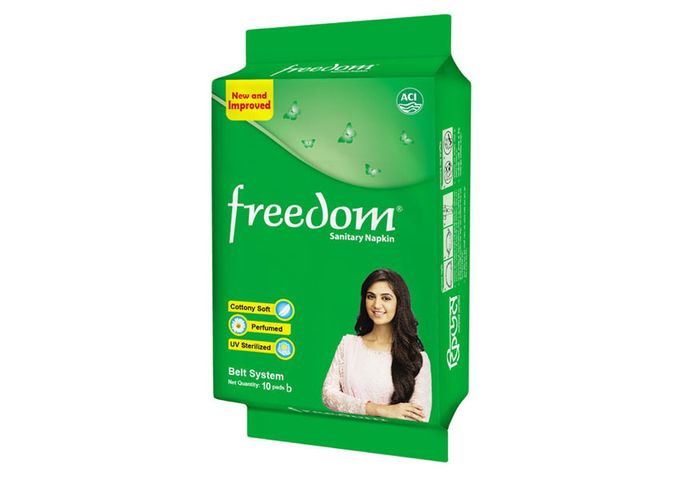 Freedom Panty System Sanitary Napkin 10 Pieces