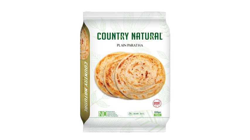 Country Natural Plain Paratha (10 Pieces) 650g