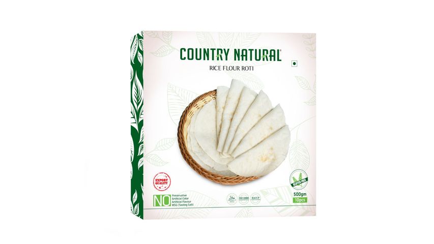 Country Natural Rice Flour Roti 10 Pieces 500g