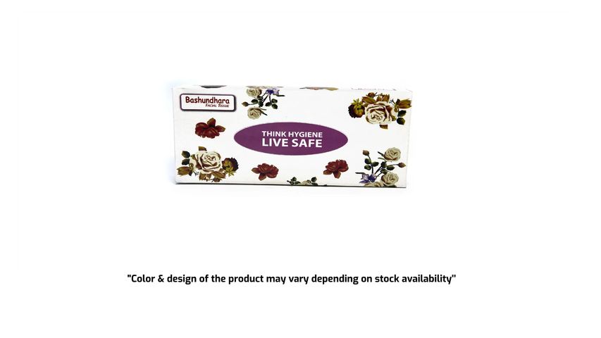 Bashundhara Facial Tissue Perfumed 2 Ply (Assorted) 100 Pieces