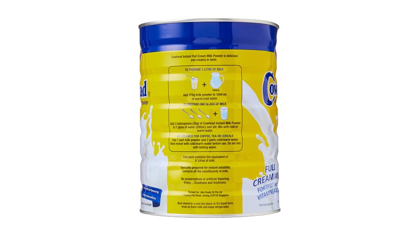 Cowhead Instant FC Milk Powder 900g Tin