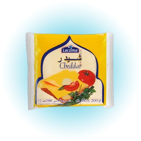 Lactima Cheddar Cheese (12 Slices) 200g