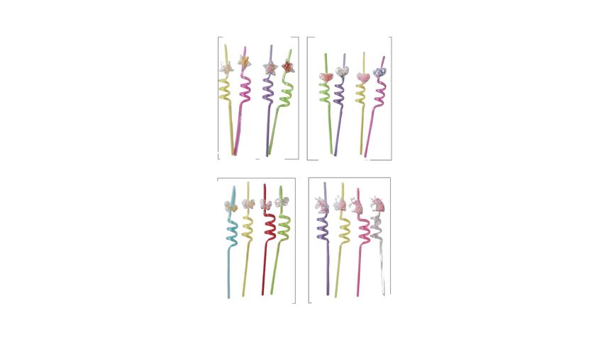Fancy Boutique Straw 4 Pieces