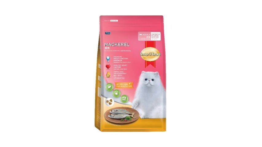 Smart Heart Adult Cat Food Mackerel Flavour 480g