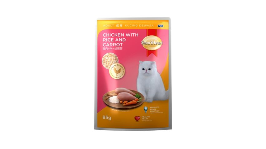 Smartheart Chicken Rice Carrot Cat Food 85g