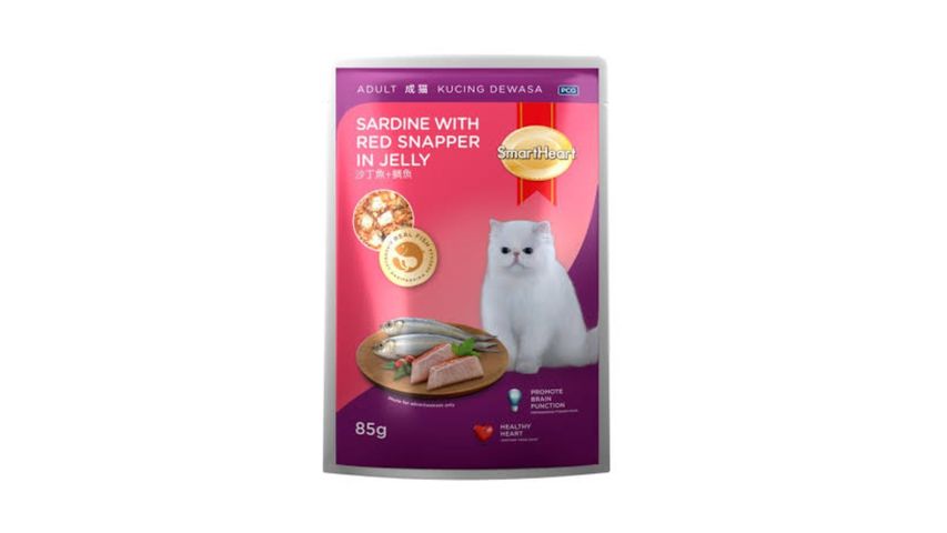 Smartheart Adult Sardine with Red Snapper in Jelly 85g