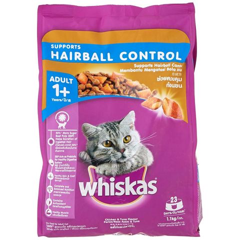 Whiskas Hairball Control Chicken & Tuna Flavor 1.1kg