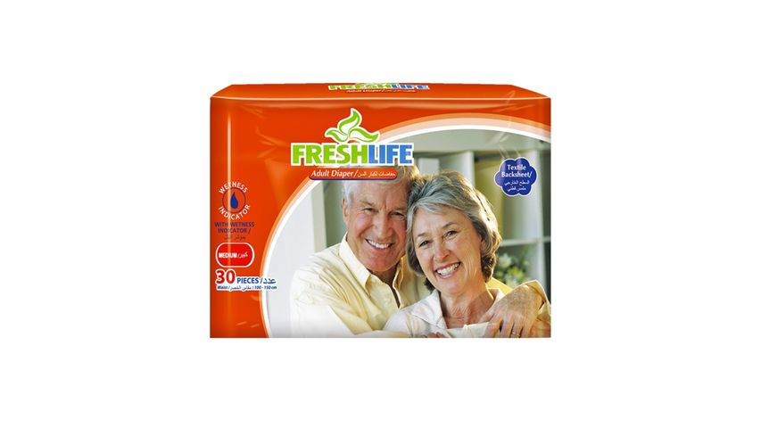 Freshlife Adult Diaper Belt Type Medium 30 Pieces