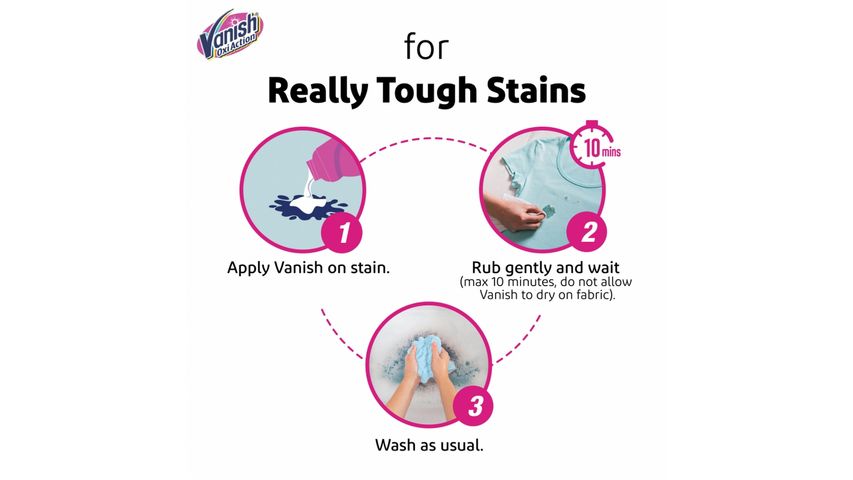 (Buy & Get Free) Buy Vanish Color Safe Detergent Booster 10X Oxi Power & Get  10L Bucket Free