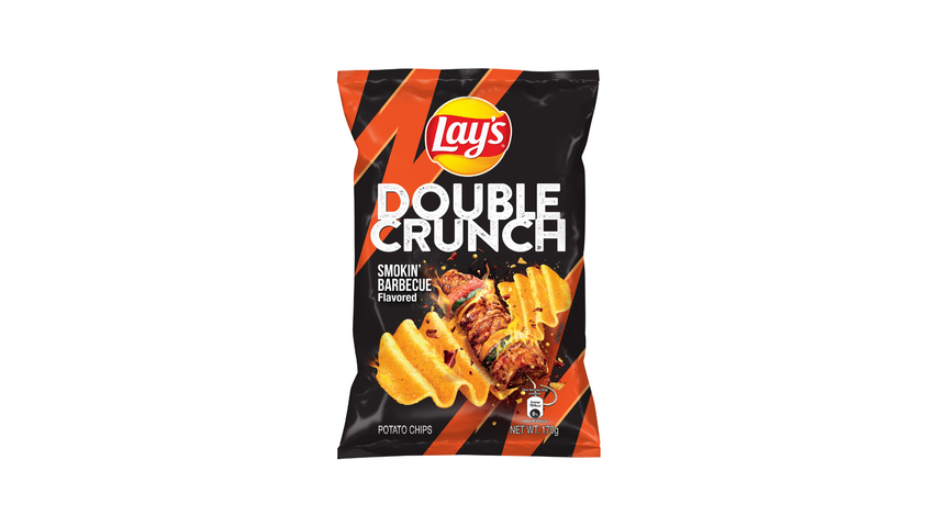 Lay's Double Crunch Smokin' Barbecue Potato Chips 170g