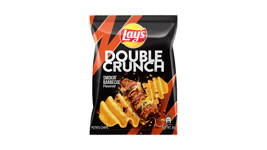 Lay's Double Crunch Smokin' Barbecue Potato Chips 50g
