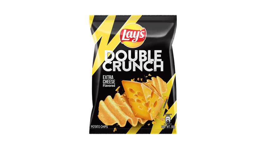 Lay's Double Crunch Extra Cheese Potato Chips 50g