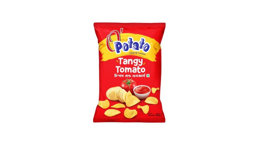 O' Potato Tangy Tomato Crincle Chips 20g
