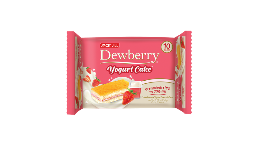 Jack 'n Jill Dewberry Yogurt Cake Strawberry 10 x 25g