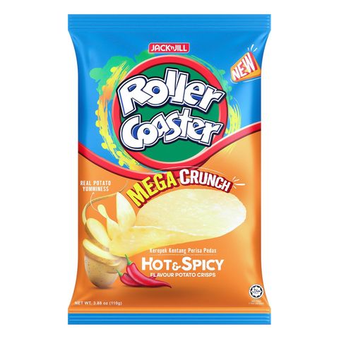 Jack 'n Jill Roller Coaster Crisps Hot & Spicy 110g
