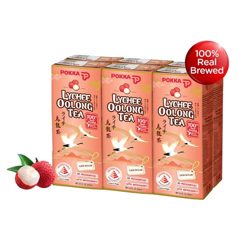 Pokka Lychee Oolong Tea 6 x 250ml