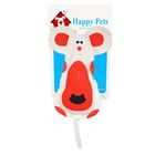 Happy Pets Flat Mouse Cat Toy White 1 Piece