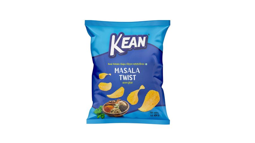 Kean Real Potato Chips Masala Twist 25g