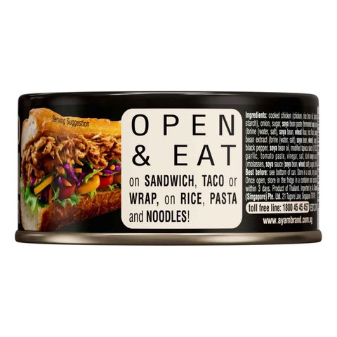 Ayam Brand Pulled Chicken Black Pepper 150g