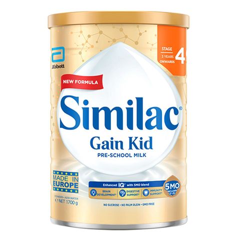 Similac Gain 5MO Stage 4 Kid Pre-school Milk Powder Formula (3+ Years) 1.7kg