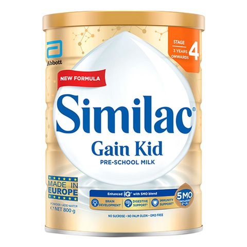 Similac Gain 5MO Stage 4 Kid Pre-School Milk Powder Formula (3+ Years) 800g