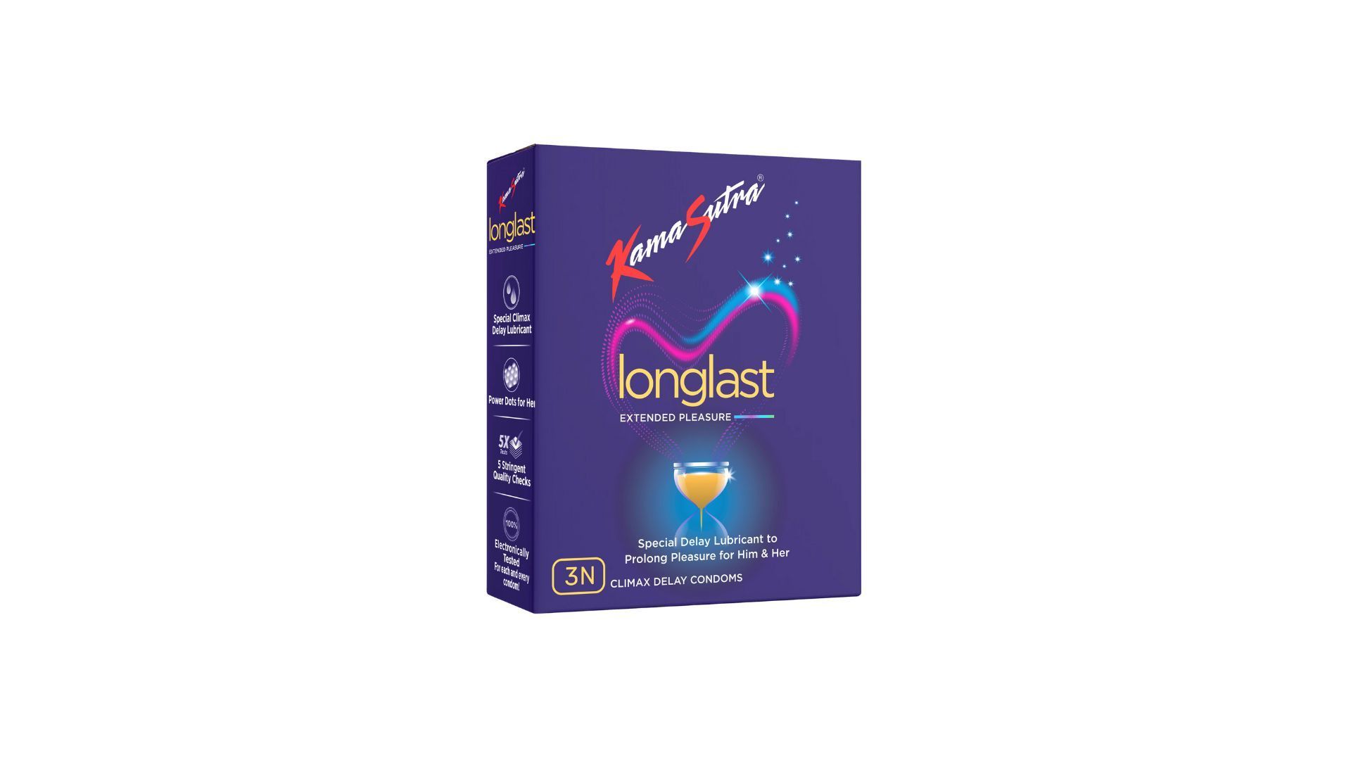 KamaSutra Longlast Condoms Pack Of 3 Pieces