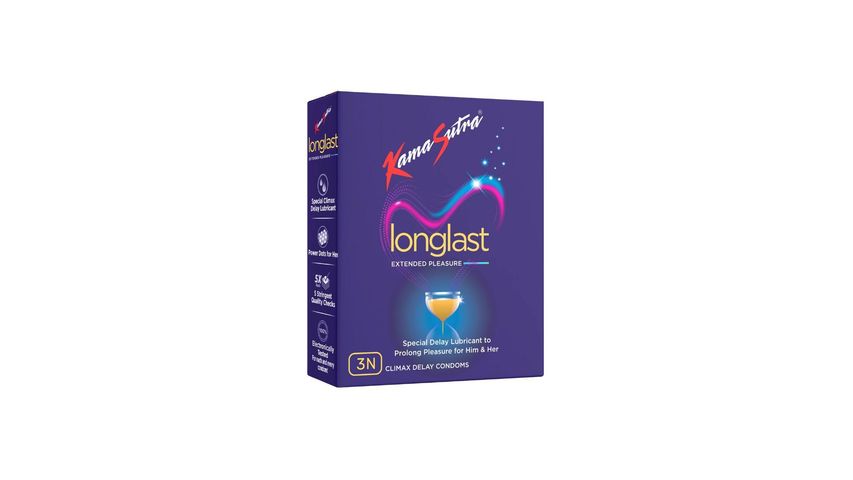 KamaSutra Longlast Condoms Pack Of 3 Pieces