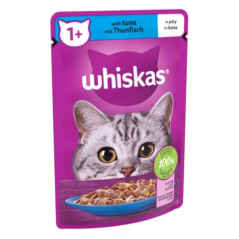 Whiskas Cat Food Jelly with Tuna Mit Thunfisch 85g