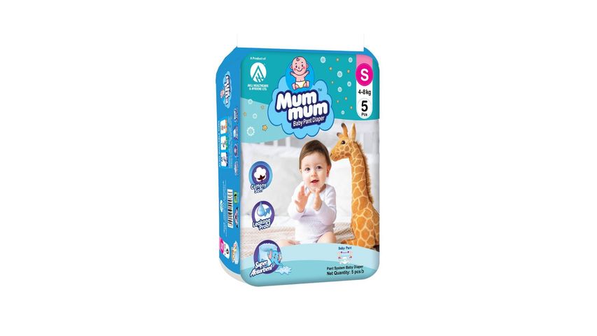 Mum Mum Baby Diaper Pant S 5 Pieces