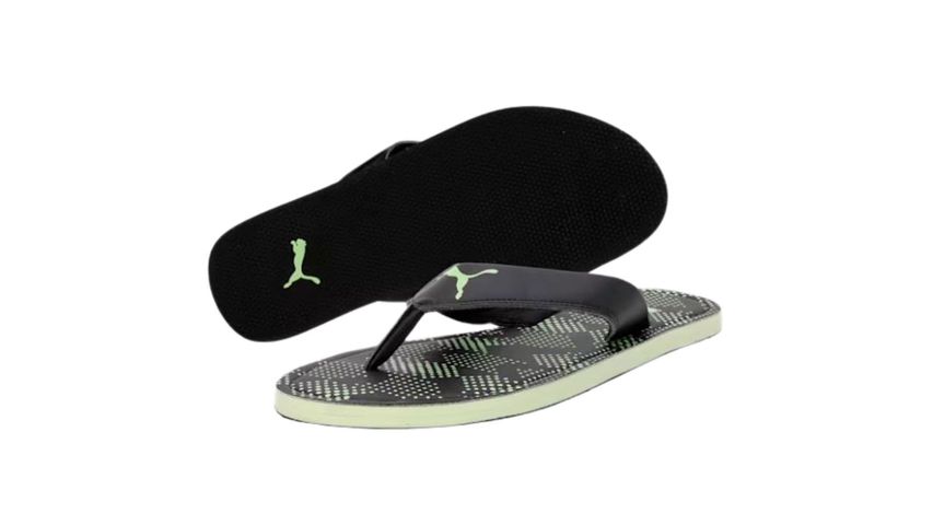 Puma Men's Ketava Vi Slipper Fizzy Lime Black UK 10 Pair