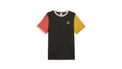 Puma Men's Classics Block T Shirt Black Hot Heat Orange Medium 1 Piece