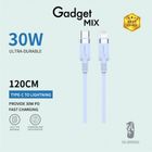 Gadget Mix Diginut BC-1223L Type-C to Lightning Data Cable 30W 1.2m Blue 1 Piece