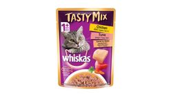 Whiskas Tasty Mix Chicken + Tuna Carrot in Gravy 70g