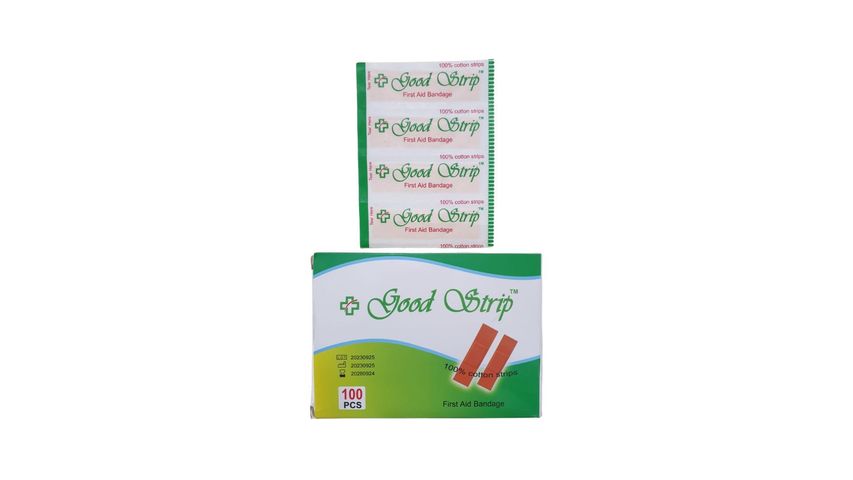 Good Strip First Aid Bandage 100% Cotton 100 Pieces