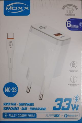 Moxx Mc 33 Type C 33w Charger 1 Piece