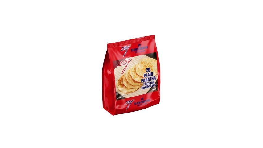 Zoy Plain Paratha Tortillas Family Pack 20 Pieces
