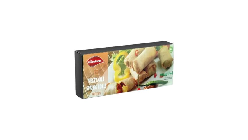 Crown Farms Vegetables Spring Rolls 10 Pieces 400g