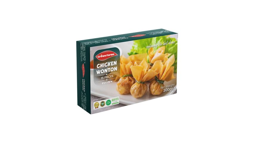 Crown Farms Chicken Wonton 15 Pieces 300g